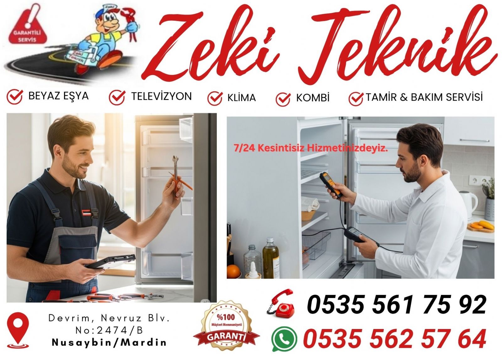 Nusaybin Buzdolabı Tamircisi